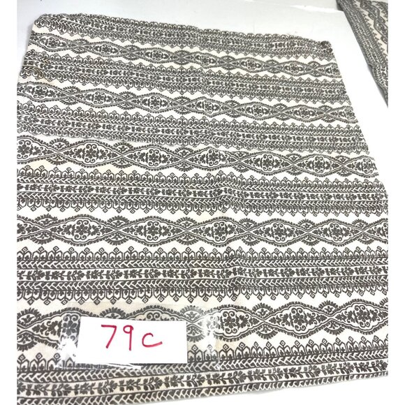 4 Elrene Home Fashions Cloth Napkins 100% Cotton Abstract Floral Gray Cream 16x1 - Picture 6 of 6